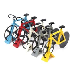 image-Stainless Steel Bicycle Pizza Cutter Wheel Kitchen Tool