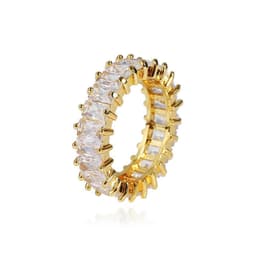 image-European Hip-Hop 6mm T-Square Zircon Ring Gold Plated Unisex