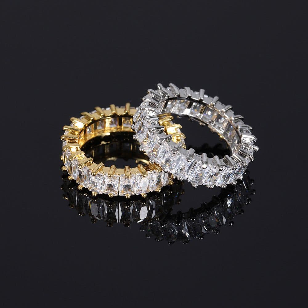 image-European Hip-Hop 6mm T-Square Zircon Ring Gold Plated Unisex