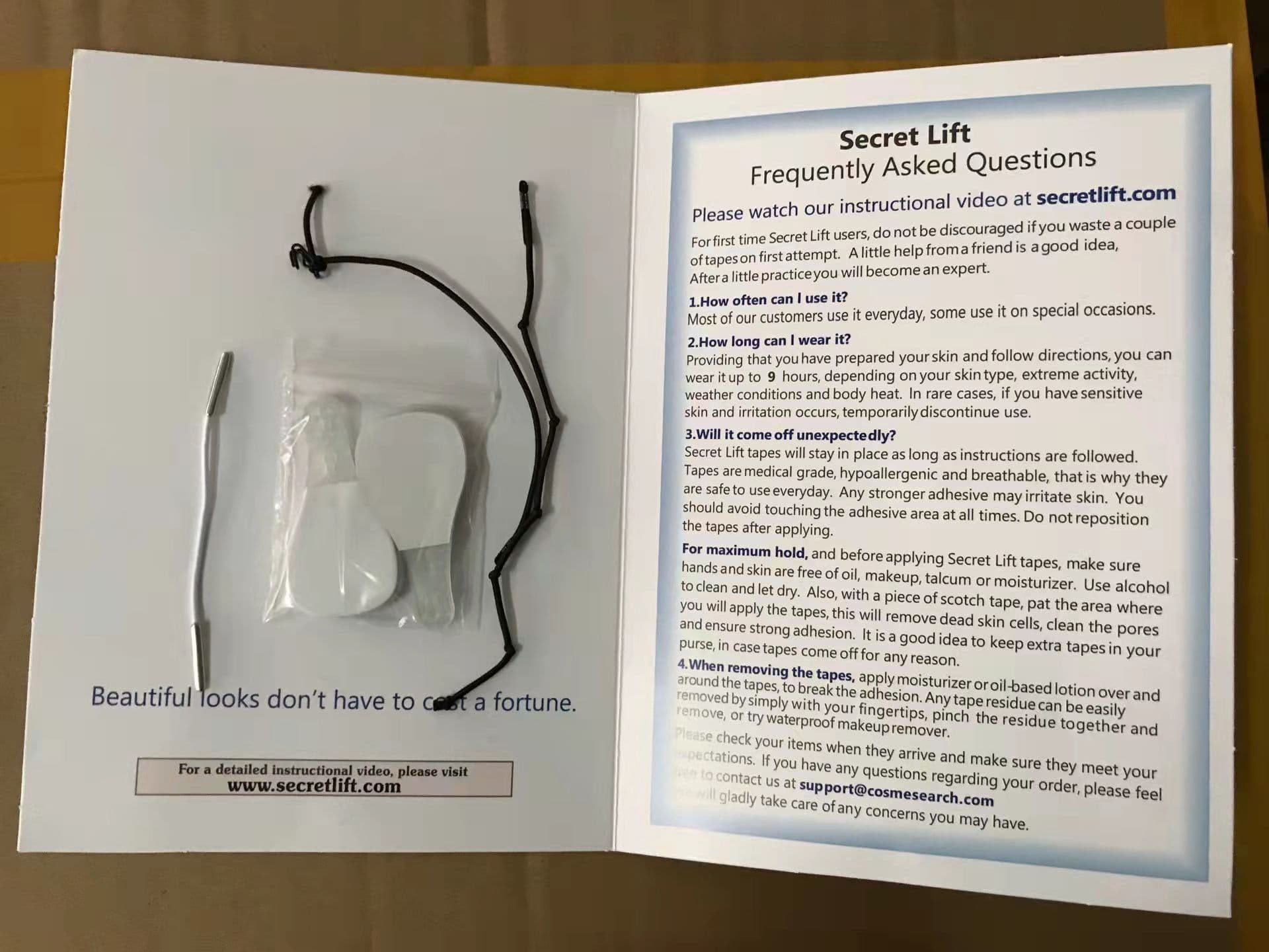 image-Secret Instant Face Neck Lift Tapes Refill 40 Sheets
