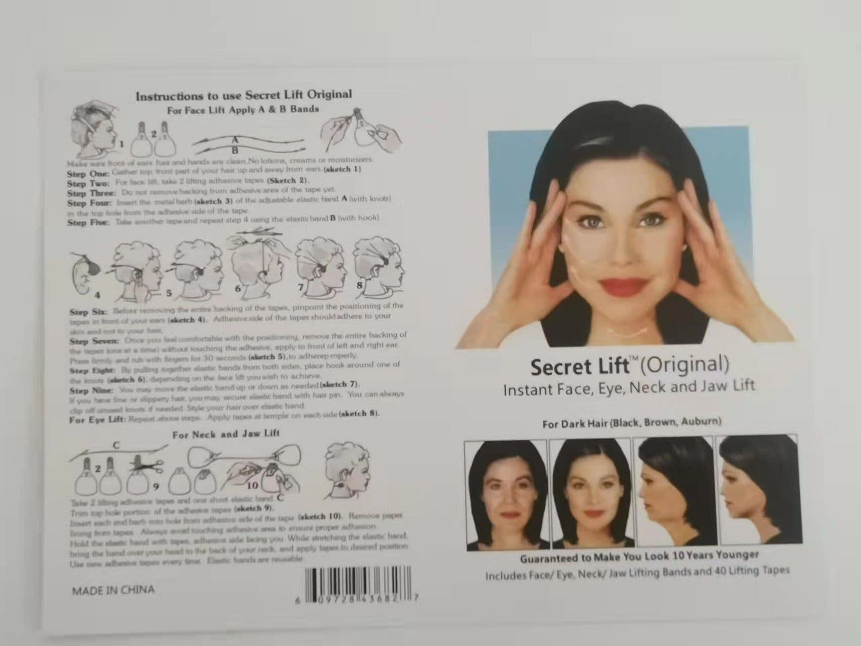 image-Secret Instant Face Neck Lift Tapes Refill 40 Sheets