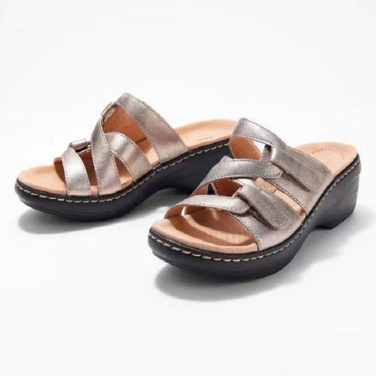 image-Women's Platform High Heel Casual Beach Sandals Slippers