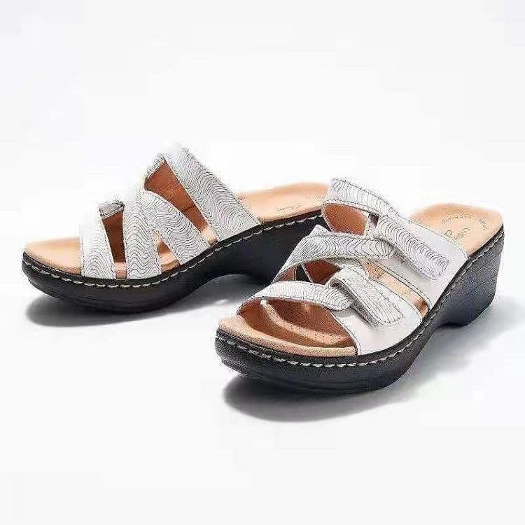 image-Women's Platform High Heel Casual Beach Sandals Slippers
