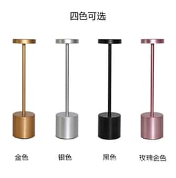 image-LED Touch Dimmable Table Lamp Silver Iron Acrylic Modern