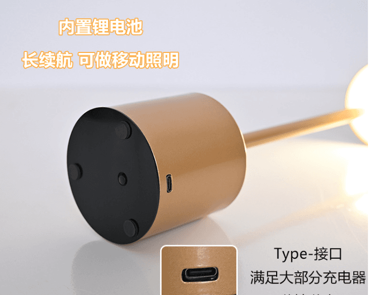 image-LED Touch Dimmable Table Lamp Silver Iron Acrylic Modern