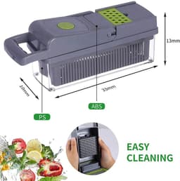 image-Multifunctional Vegetable Chopper Dicer Slicer Grater Cutter