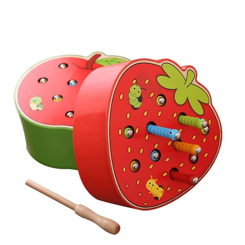 image-Chi Tong Magnetic Bug Catching Game Wooden Educational Toy Ages 4-6