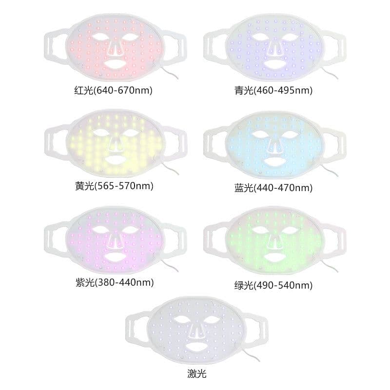 image-LED Light Therapy Face Mask 7 Color Photon Skin Rejuvenation