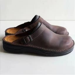 image-Men's Wedge Heel Sandals Slides Open Back Flat Bottom Shoes Large Size