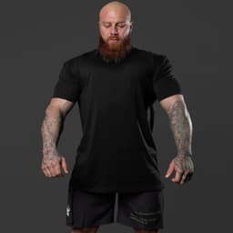 image-Men's Casual Short-Sleeve Fitness T-Shirt
