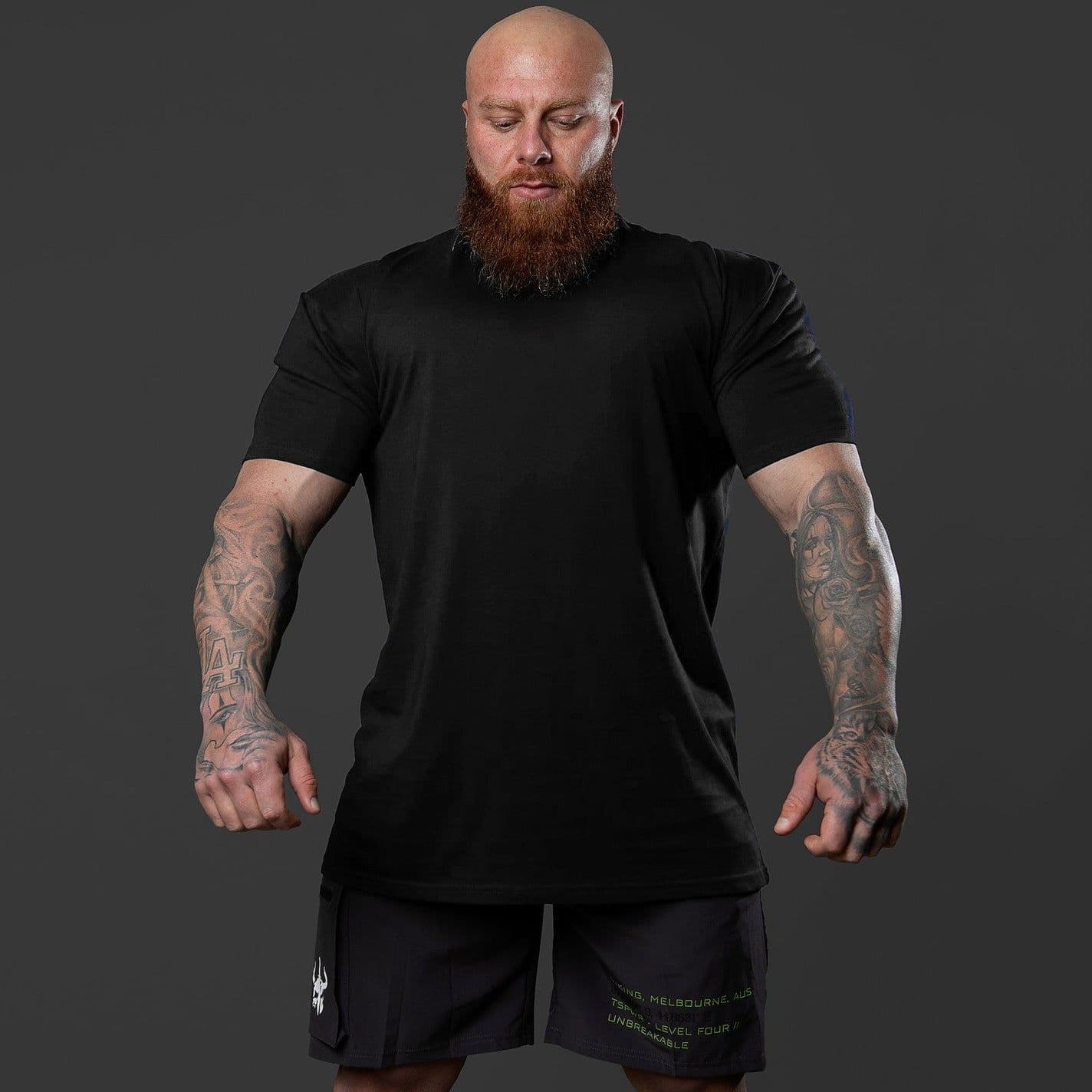 image-Men's Casual Short-Sleeve Fitness T-Shirt