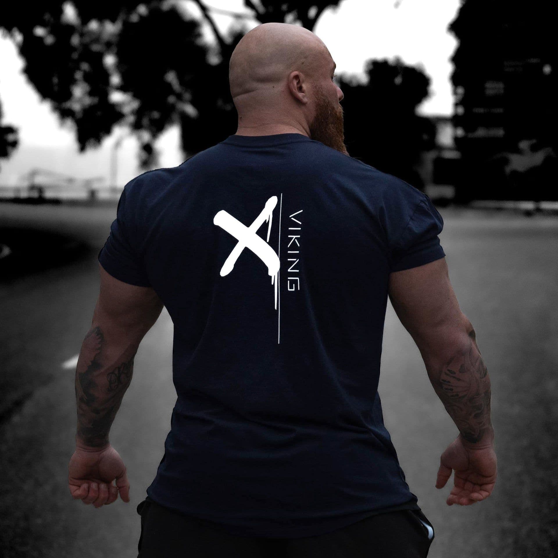 image-Men's Casual Short-Sleeve Fitness T-Shirt