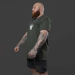 image-Men's Casual Short-Sleeve Fitness T-Shirt