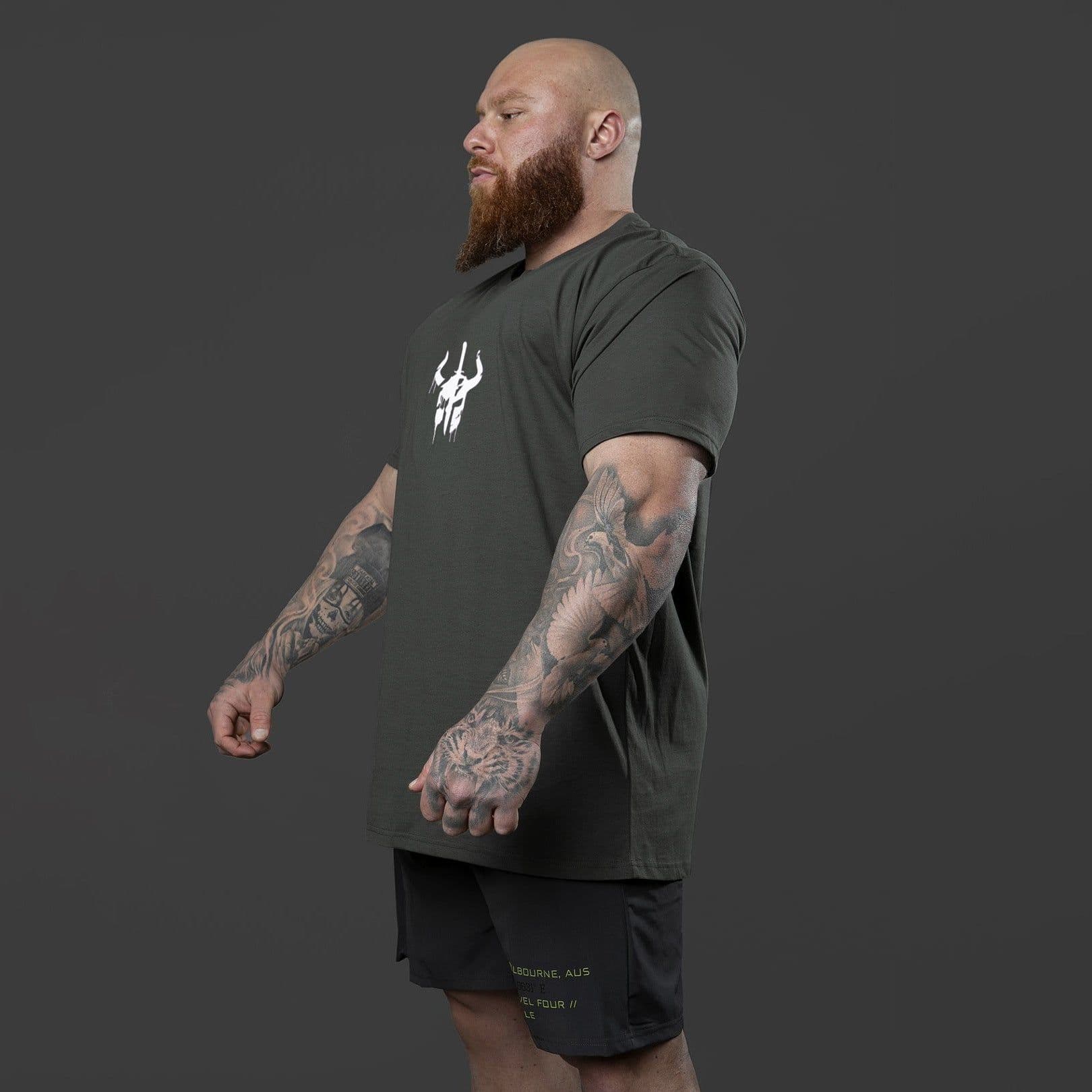 image-Men's Casual Short-Sleeve Fitness T-Shirt