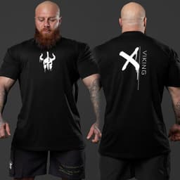 image-Men's Casual Short-Sleeve Fitness T-Shirt