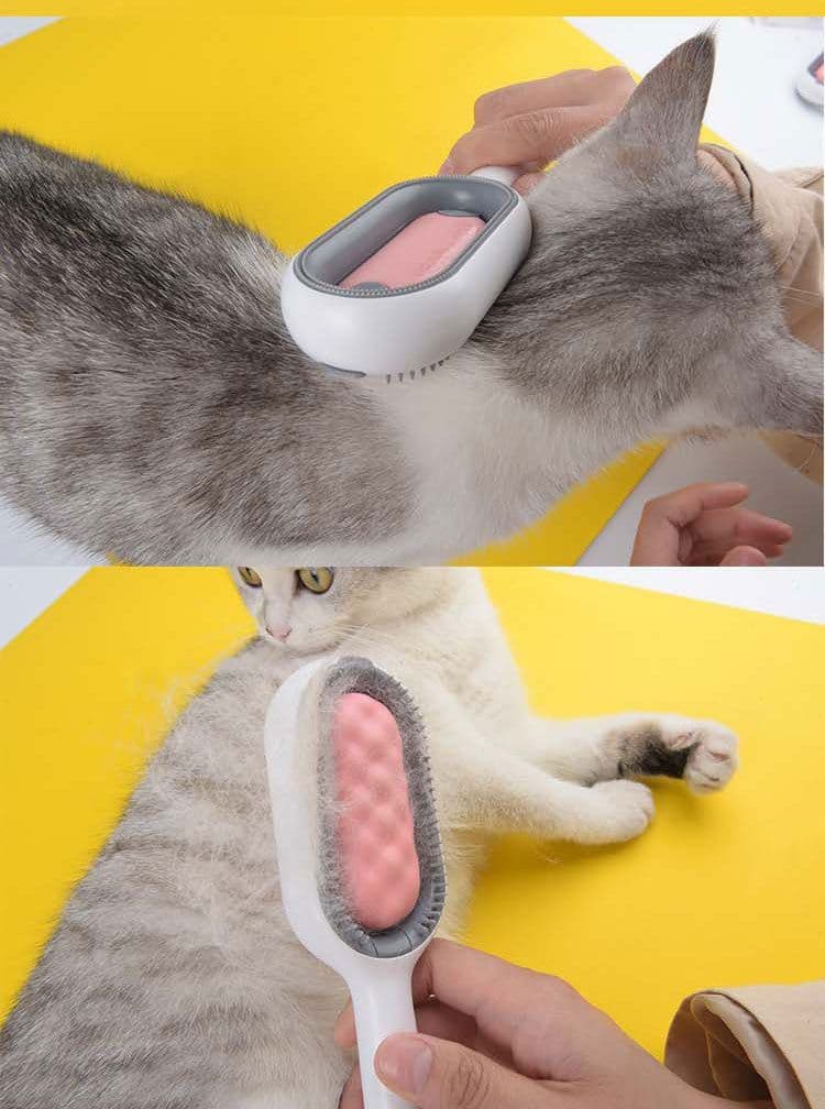 image-Jungu Pet Hair Removal Comb with Disposable Wipes for Cats