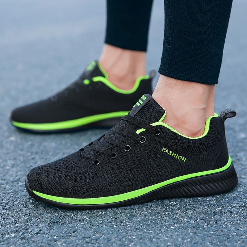 image-Men's Flying Woven Breathable Running Shoes Sports Casual Sneakers 9088