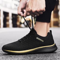 image-Men's Flying Woven Breathable Running Shoes Sports Casual Sneakers 9088