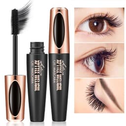 image-QIC Q804 Volumizing Mascara Waterproof 4D Silicone Brush Black