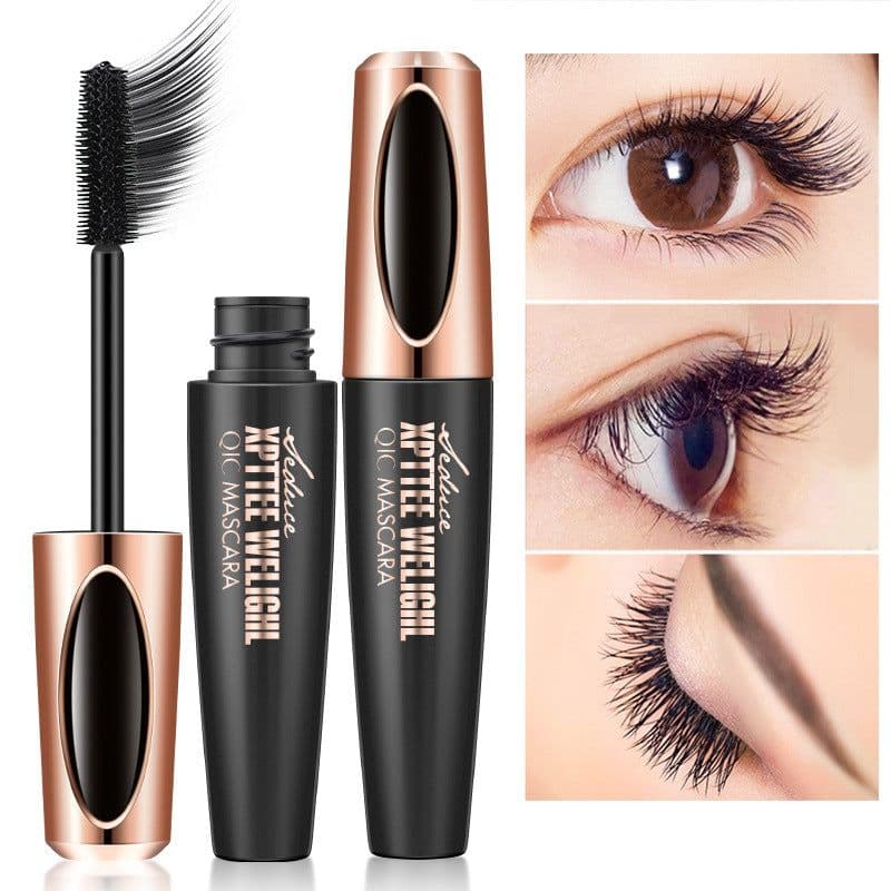 image-QIC Q804 Volumizing Mascara Waterproof 4D Silicone Brush Black