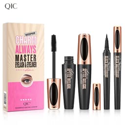 image-QIC Q804 Volumizing Mascara Waterproof 4D Silicone Brush Black
