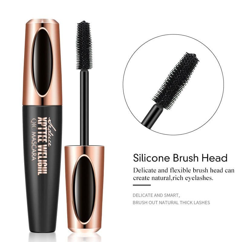 image-QIC Q804 Volumizing Mascara Waterproof 4D Silicone Brush Black