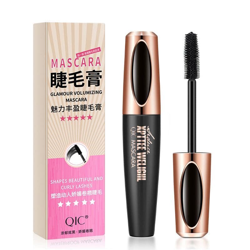 image-QIC Q804 Volumizing Mascara Waterproof 4D Silicone Brush Black
