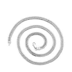 image-Men's S925 Silver Whip Chain Necklace 60cm Korean Style