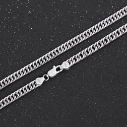 image-Men's S925 Silver Whip Chain Necklace 60cm Korean Style