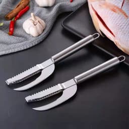 image-Stainless Steel Fish Maw Knife Kitchen Scaler Tool