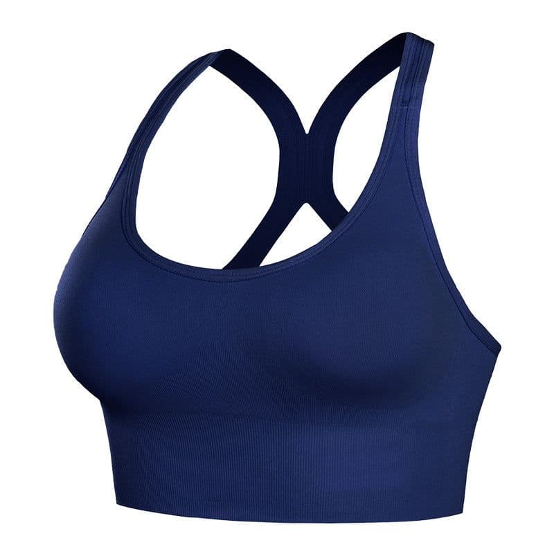 image-Denman Women's Sports Bra Medium Support Seamless Wireless Adjustable