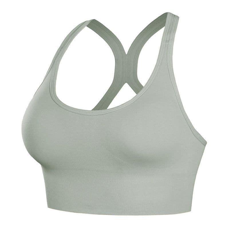 image-Denman Women's Sports Bra Medium Support Seamless Wireless Adjustable