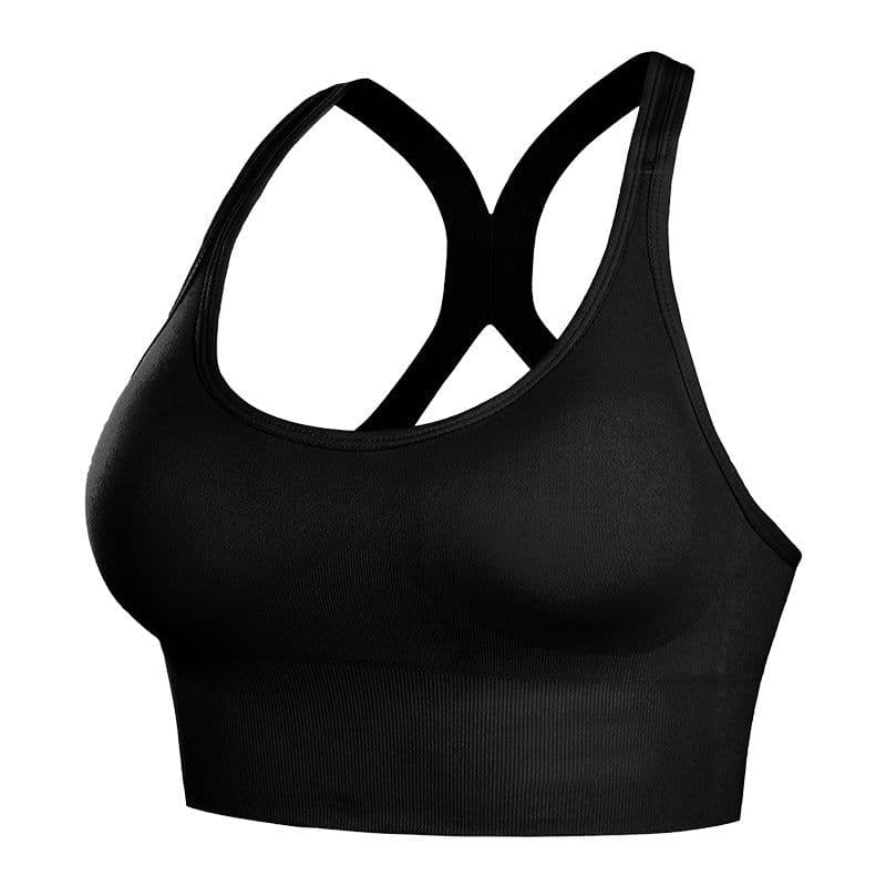 image-Denman Women's Sports Bra Medium Support Seamless Wireless Adjustable