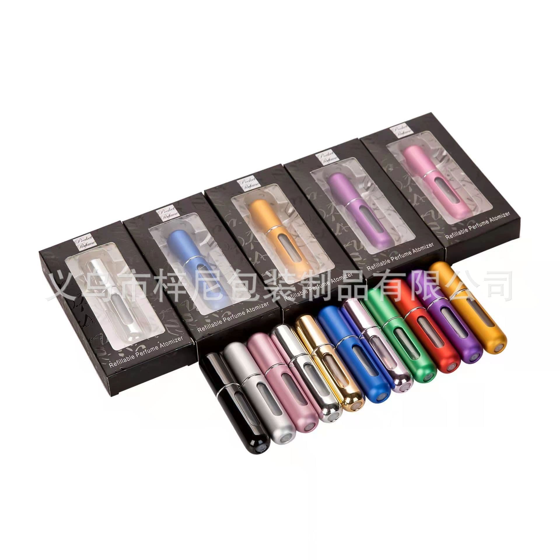 image-Zini 5ml Bottom-Fill Perfume Spray Bottle Anodized Aluminum