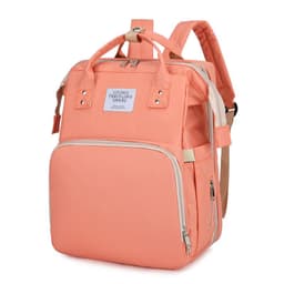 image-Oxford Diaper Bag Backpack Large Capacity Portable Mommy Bag Grey