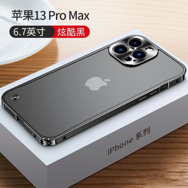 image-iPhone 13 Pro Max Metal Frame Case with Lens Protection