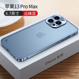 image-iPhone 13 Pro Max Metal Frame Case with Lens Protection