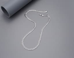image-S925 Sterling Silver Cuban Chain Necklace 9mm Unisex