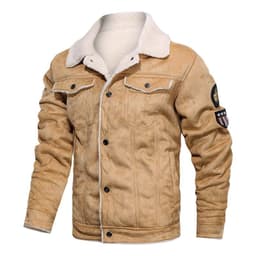 image-WWII U.S. Air Force Flying Tigers Leather Jacket with Fur Collar