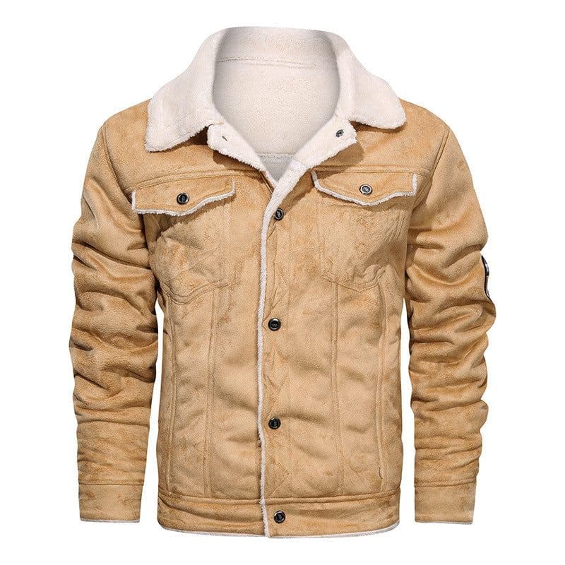 image-WWII U.S. Air Force Flying Tigers Leather Jacket with Fur Collar