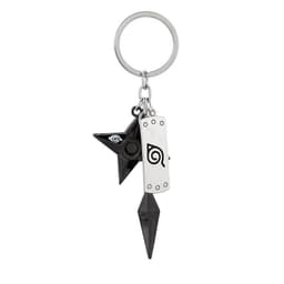 image-Naruto Konoha Forehead Shuriken 3-Piece Alloy Keychain