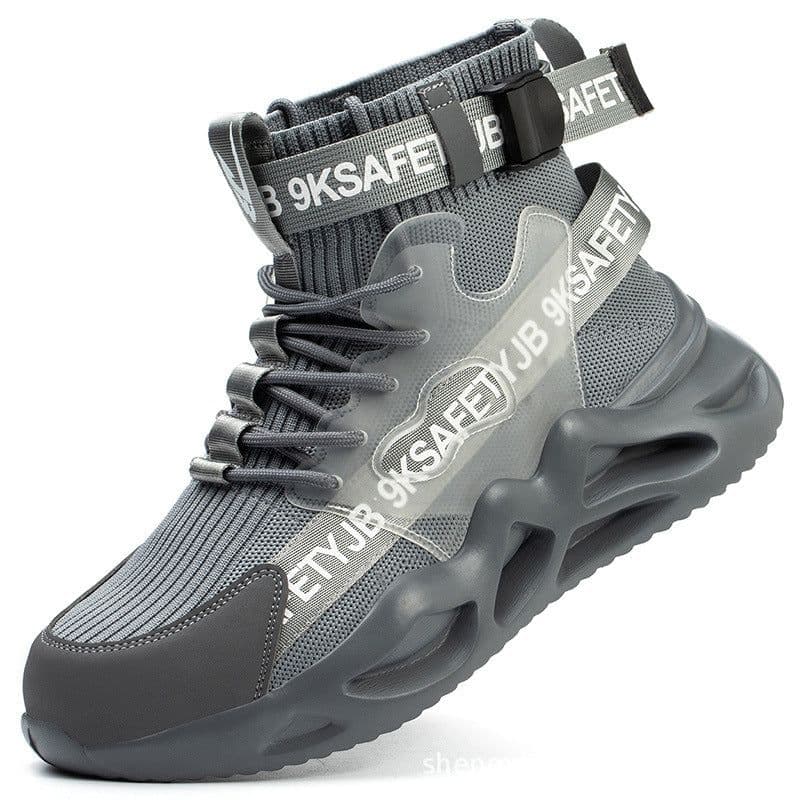 image-Shengxin Steel Toe Safety Shoes High-Top Puncture Resistant Work Boots