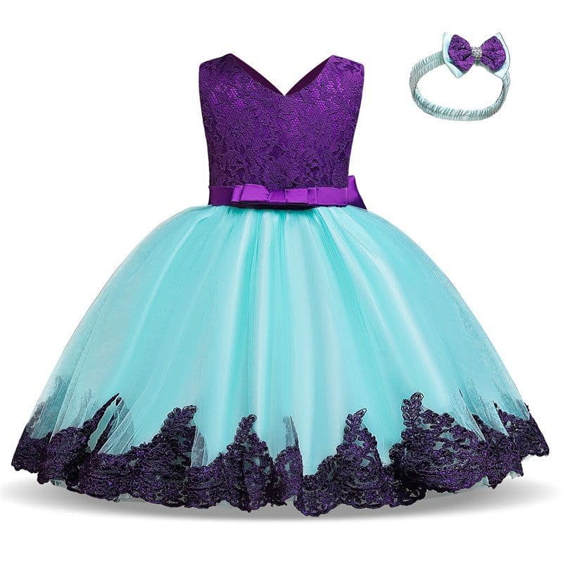 image-Baby Princess Dress Lace Bow Tutu Light Pink Photography Dress