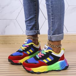 image-Women's Platform Sneakers Casual Lightweight Sports Shoes