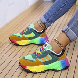 image-Women's Platform Sneakers Casual Lightweight Sports Shoes