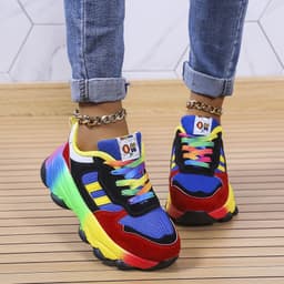 image-Women's Platform Sneakers Casual Lightweight Sports Shoes