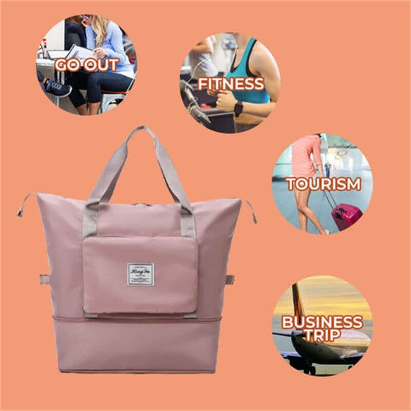 image-Large Collapsible Waterproof Travel Bag