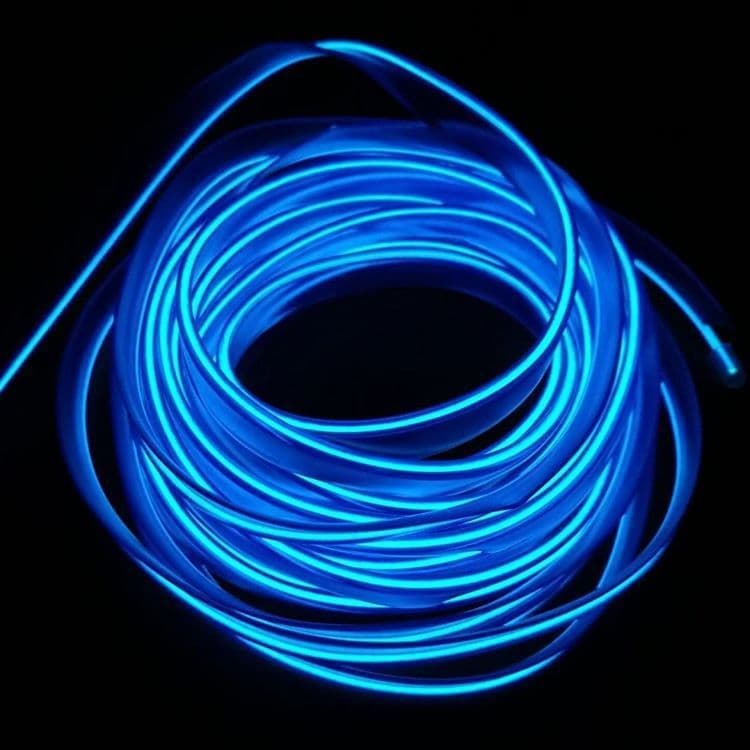 image-3M USB LED Car Interior Atmosphere Light Bar Blue