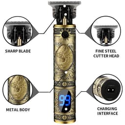 image-Professional Electric Hair Clipper LCD Display Rechargeable Men's Trimmer