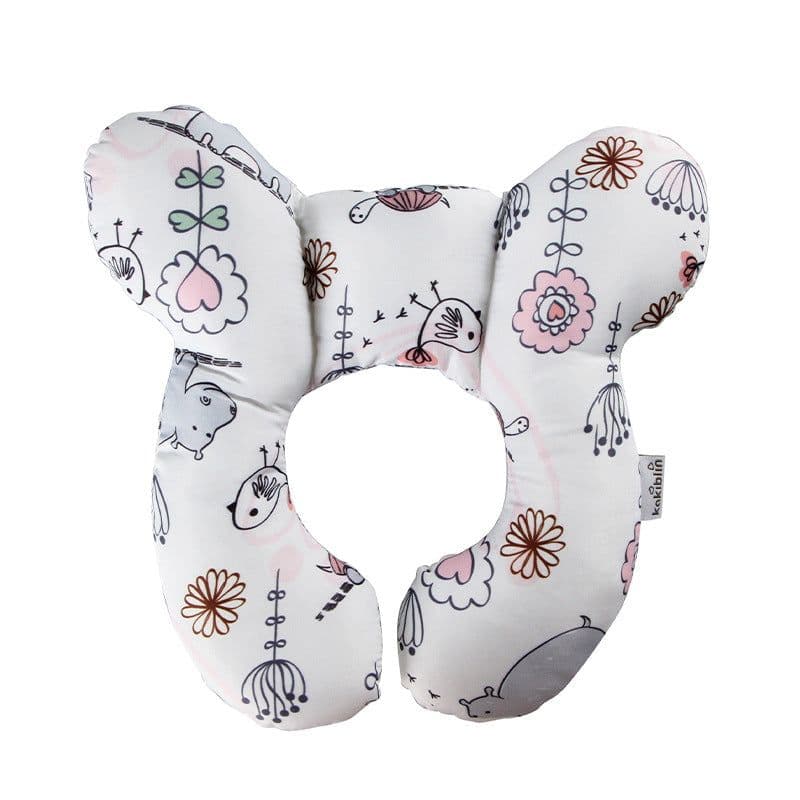 image-Baby U-Shaped Neck Pillow Cartoon Travel Car Seat Stroller